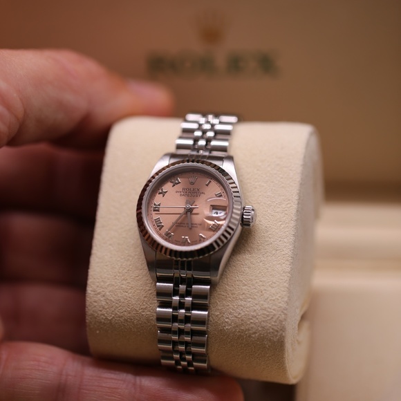 Ladies Rolex Datejust Pink Roman Stainless 26mm